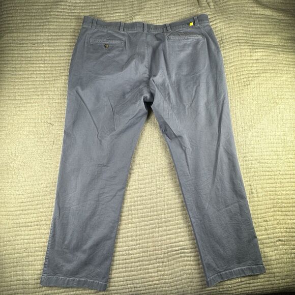 Duck Head Gold School Pant Men 42x32 Blue Chino Khaki Classic Fit Stretch - Picture 5 of 10